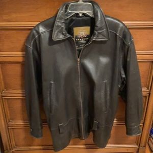 Express leather coat